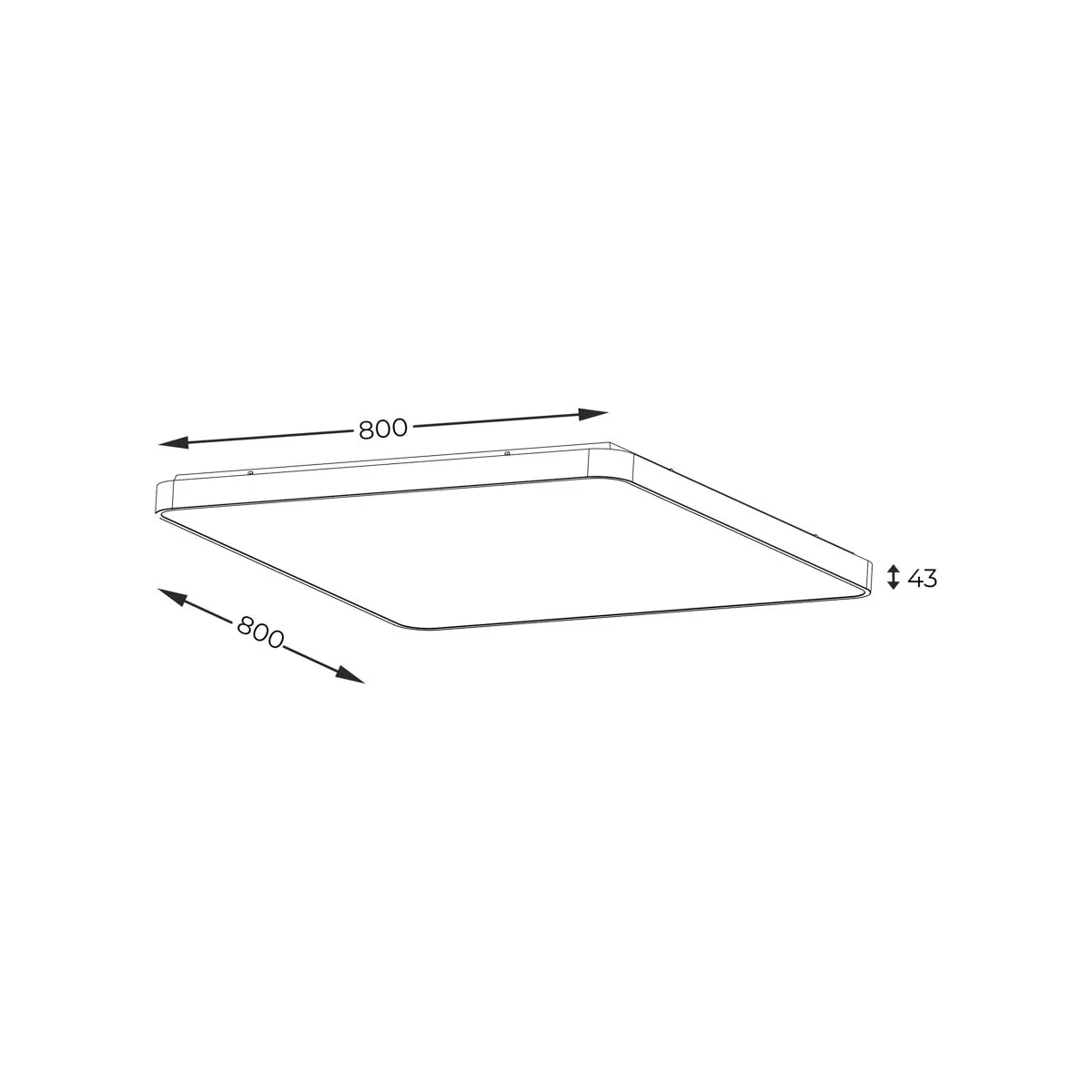 Sierra, nowoczesny plafon, srebrny, LED, 12100006-SL