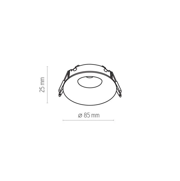 Eye, nowoczesna lampa wpuszczana, GU10/MR-16, 3501