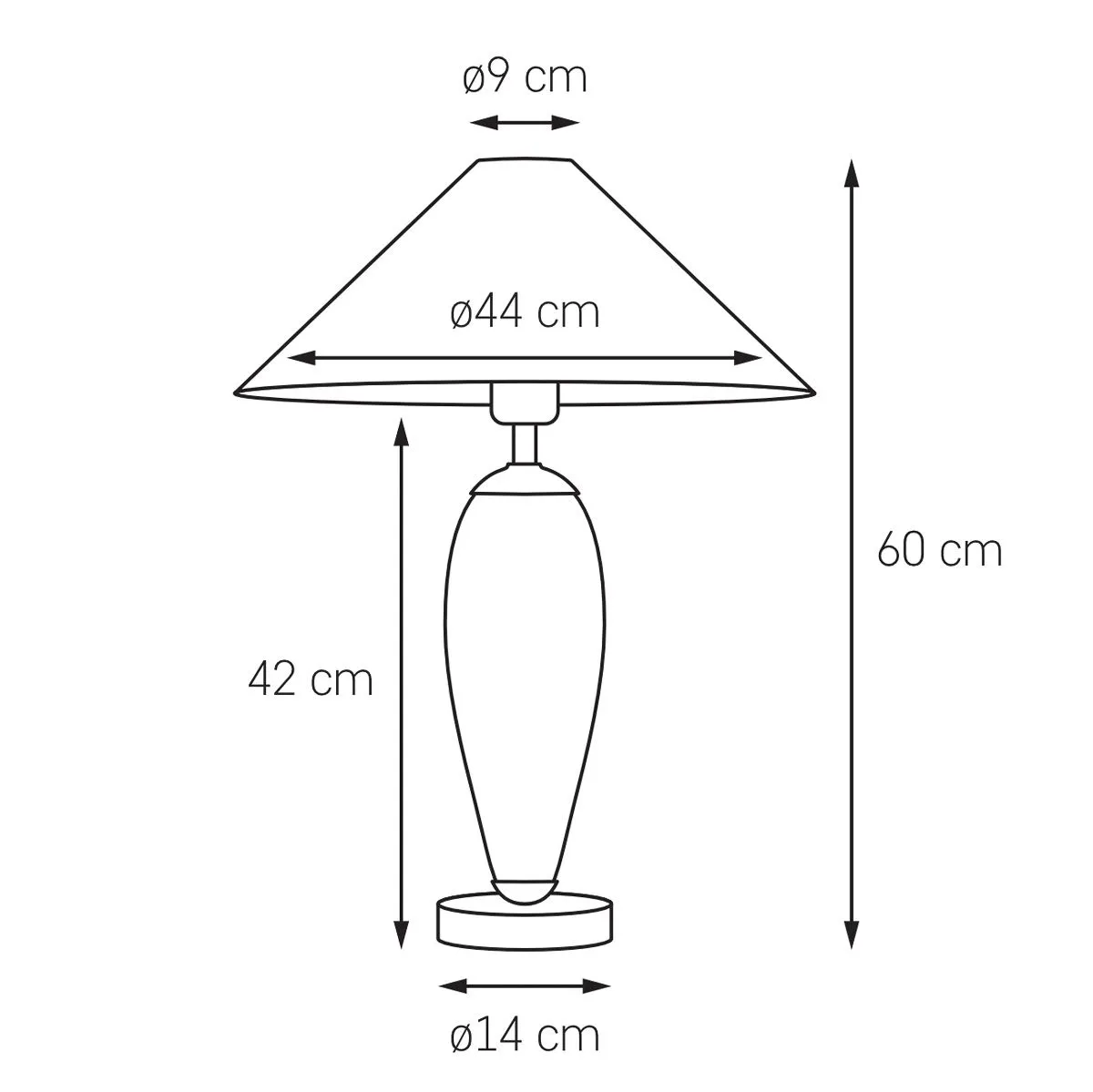 Rea, nowoczesna lampka gabinetowa, E27, 40604101