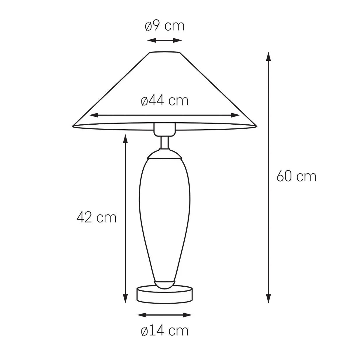 Rea, nowoczesna lampka gabinetowa, E27, 40605102