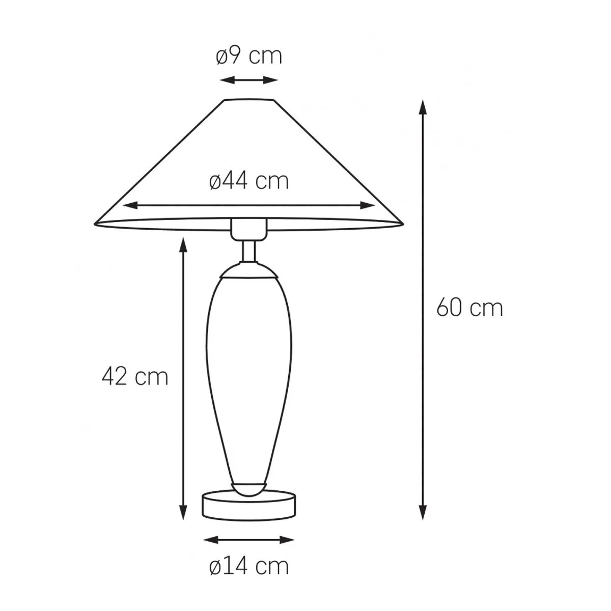 Rea, nowoczesna lampka gabinetowa, E27, 40607102