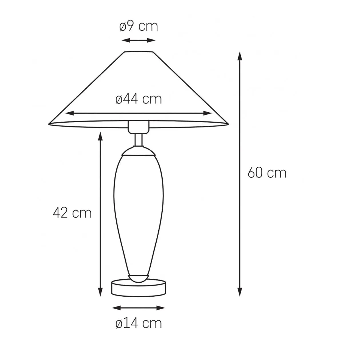 Rea, nowoczesna lampka gabinetowa, E27, 40610102