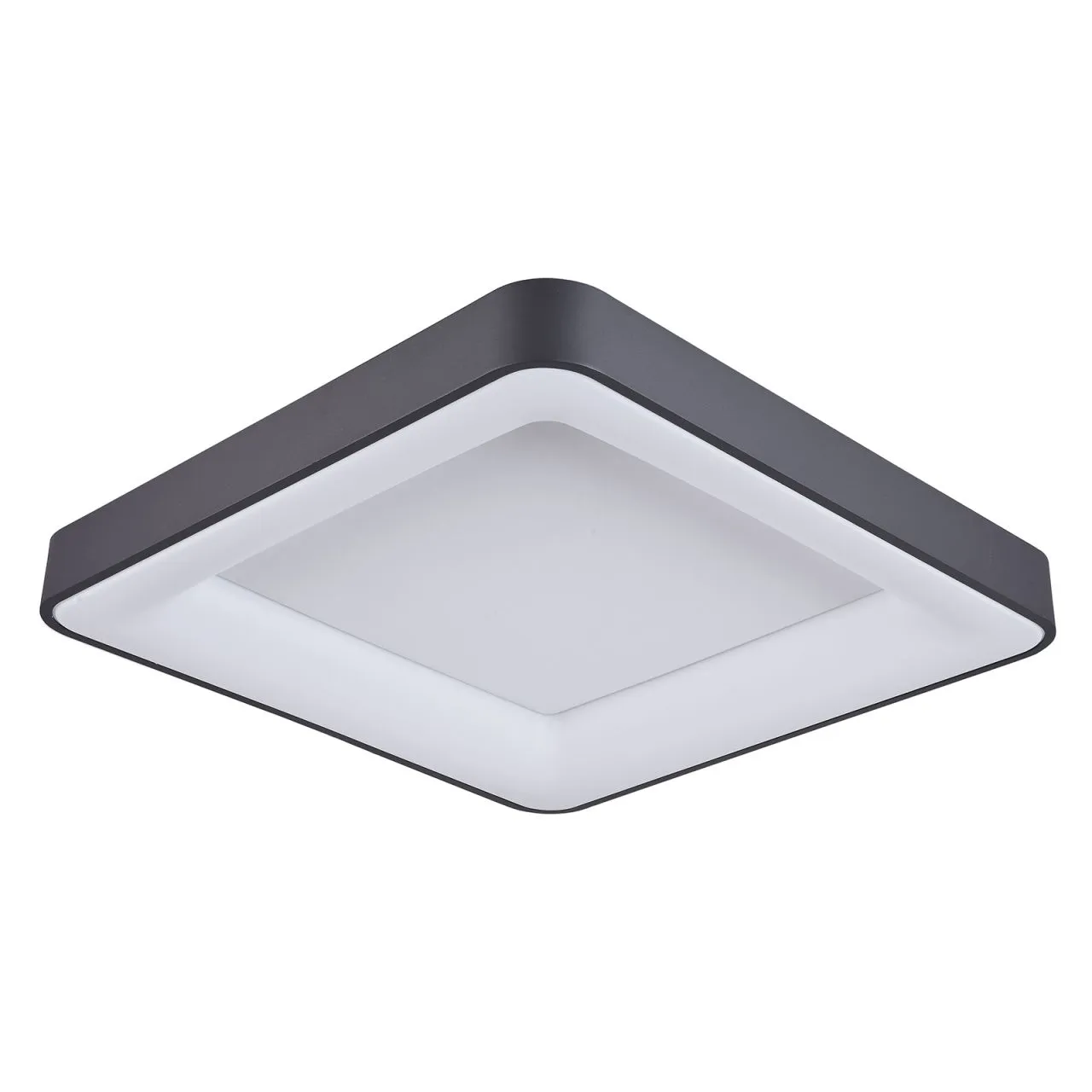 Giacinto, nowoczesny plafon, czarny, LED, 3000K, ściemnialna, 5304-850SQC-BK-3