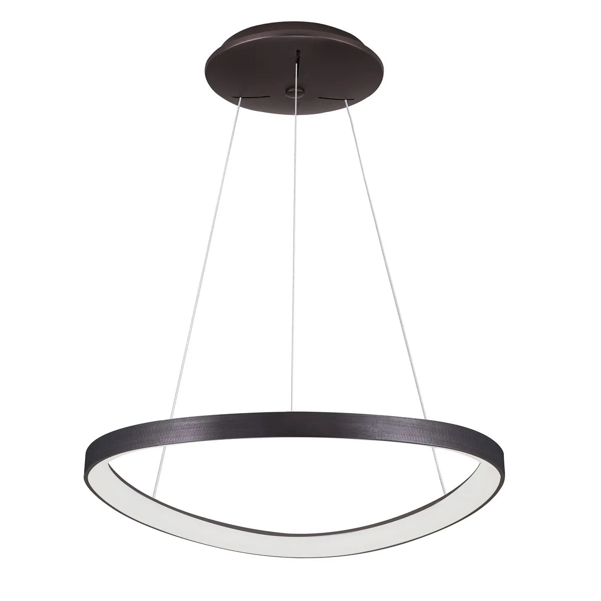 Morfi, nowoczesna lampa wisząca, kawowa, LED, 3000K, ściemnialna, 5355-848ROP-BC-3