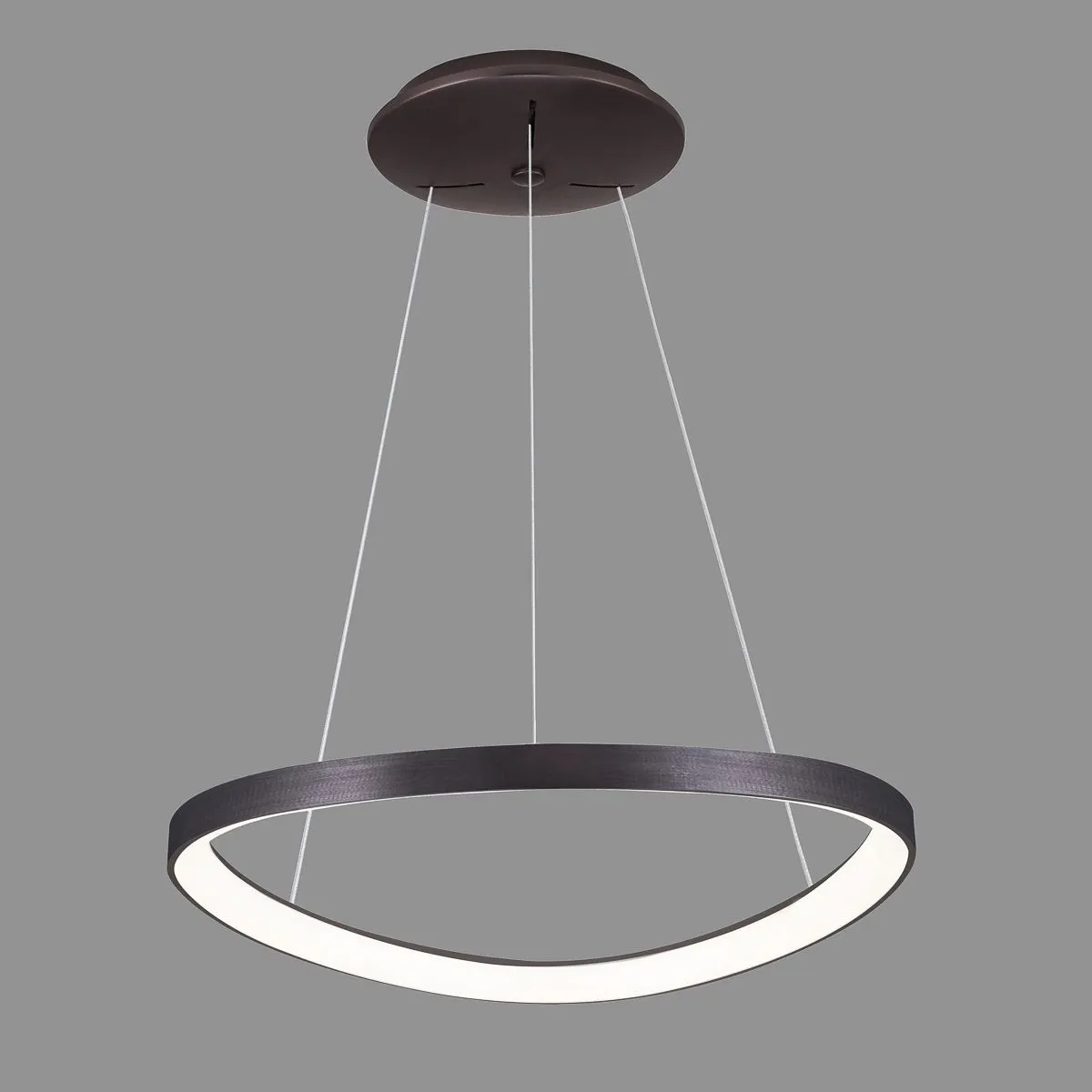 Morfi, nowoczesna lampa wisząca, kawowa, LED, 3000K, ściemnialna, 5355-848ROP-BC-3