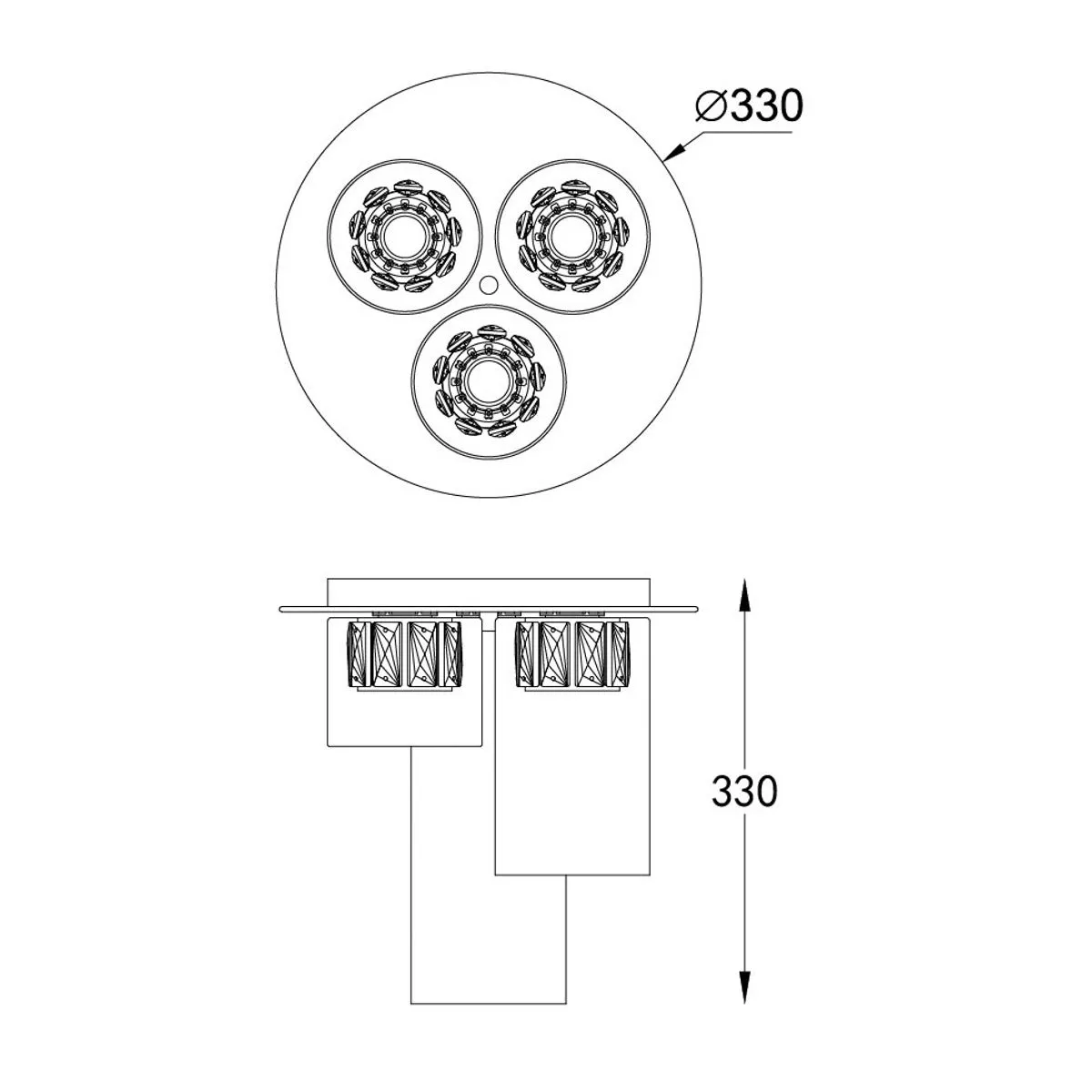 Gem, nowoczesna lampa natynkowa, przezroczysta, G9, C0389-03F-F7AC