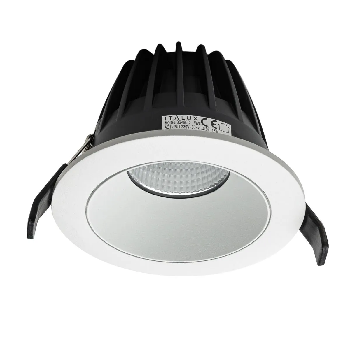 Rezzo, nowoczesna wpuszczana lampa sufitowa, biała, LED, 4000K, DG-090C/WK-NW/50