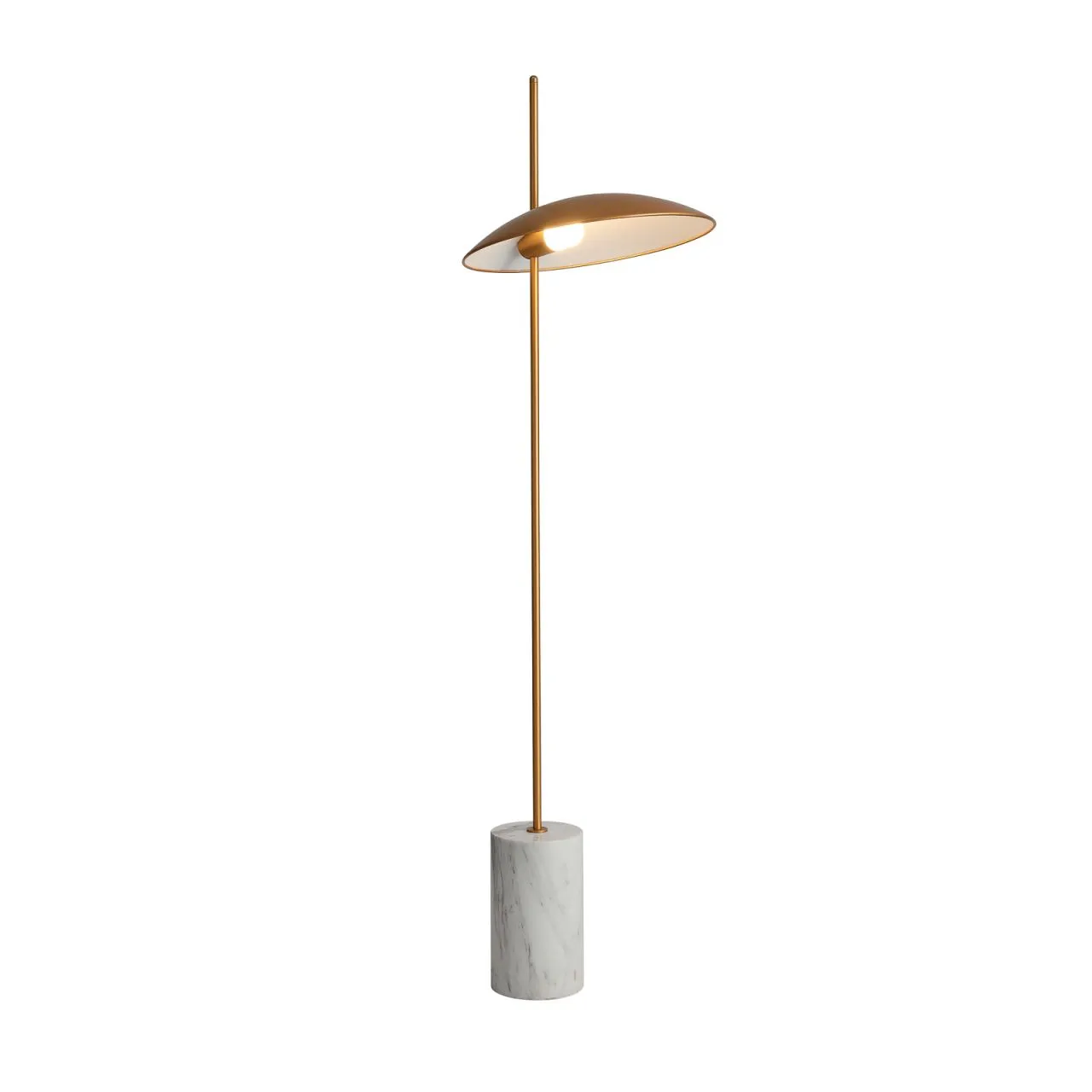 Vilai, nowoczesna lampa stojąca, podłogowa, złoty z marmurem, LED, 3000K, FL-203342-1-GD