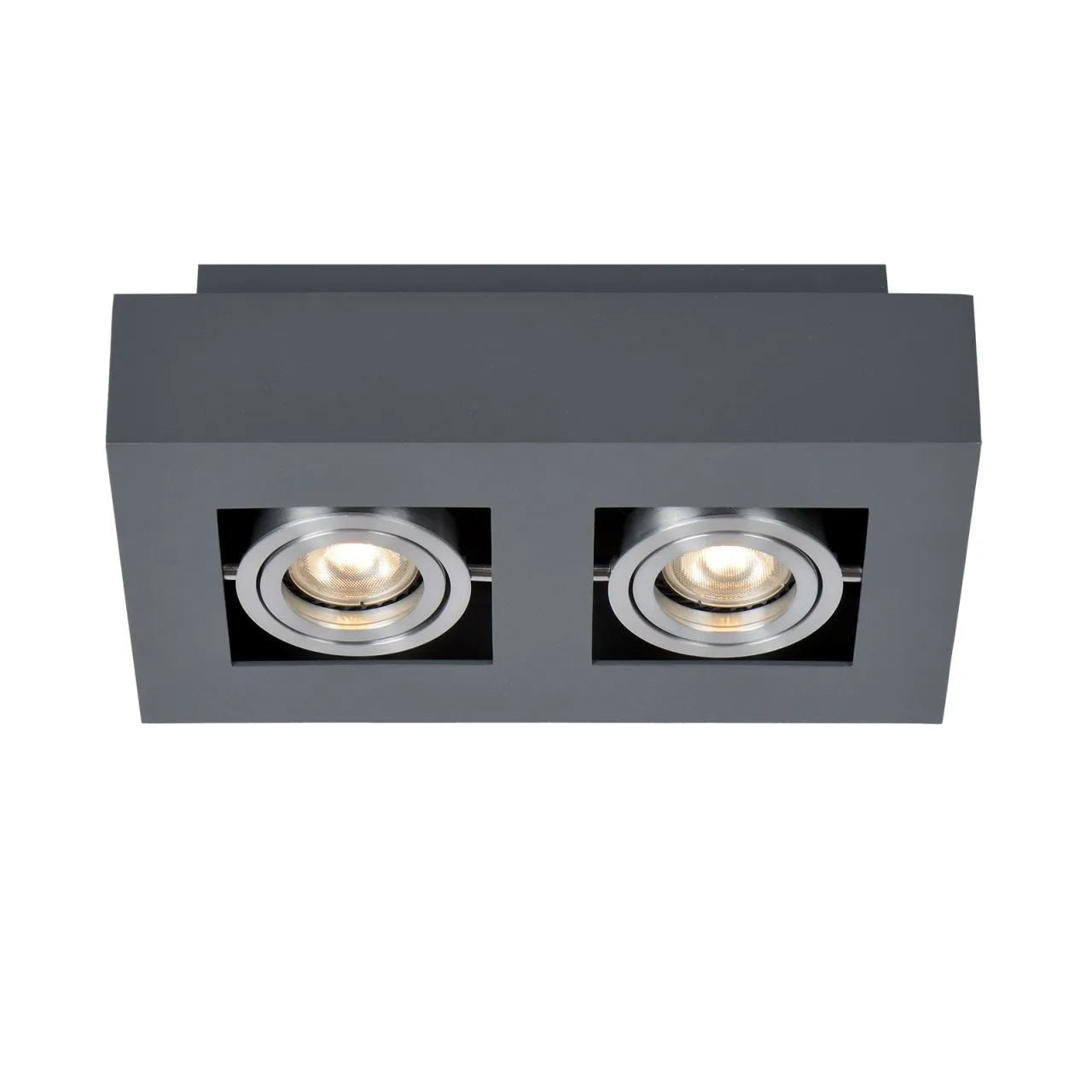 Casemiro, nowoczesna lampa natynkowa, czarna, GU10, IT8002S2-BK/AL