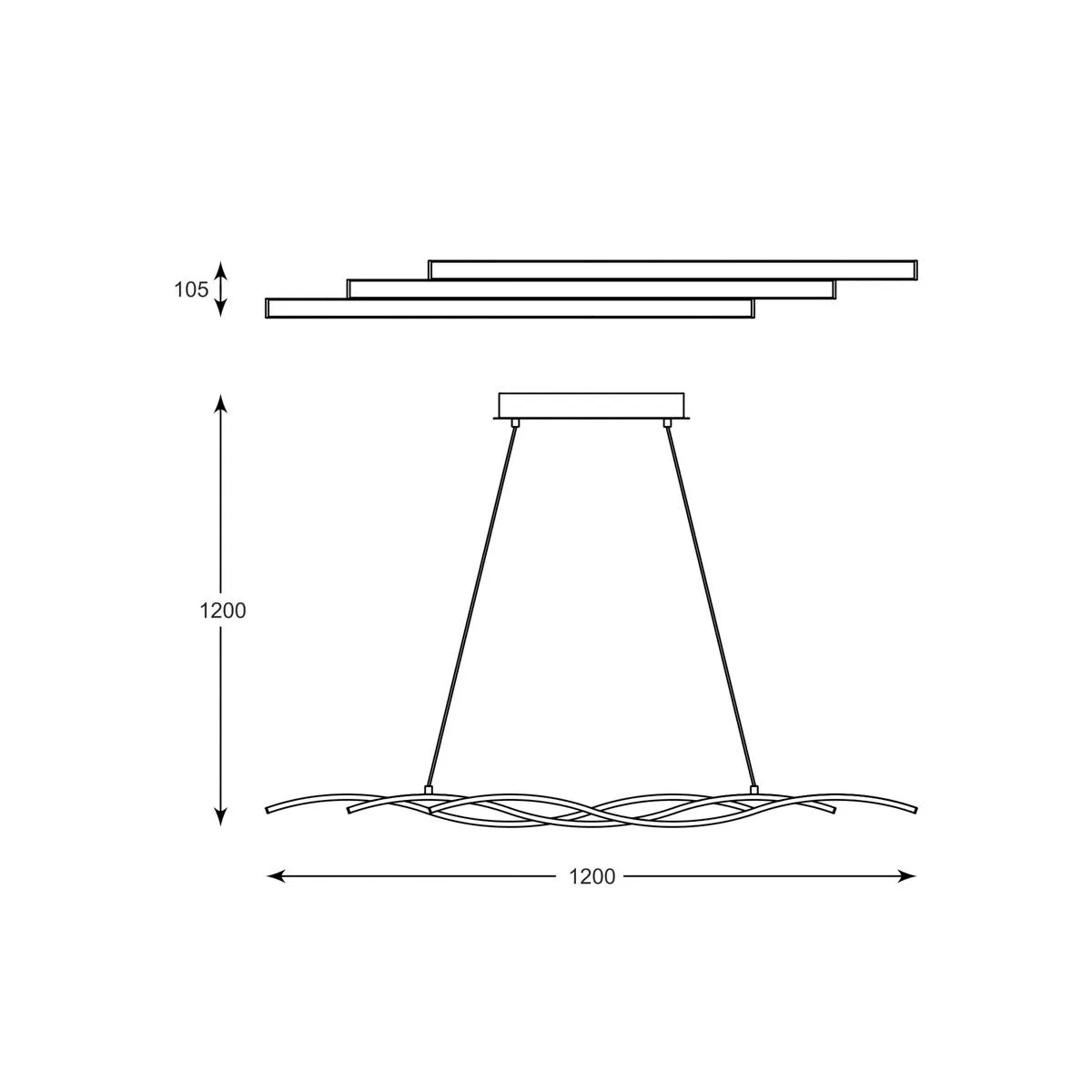 Resina, nowoczesna lampa wisząca, srebrna, LED, L170221-3