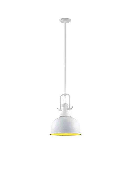 Laredo, retro lampa wisząca, biało żółta, E27, MA04431CA-001