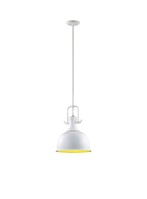 Laredo, retro lampa wisząca, biało żółta, E27, MA04431CA-001