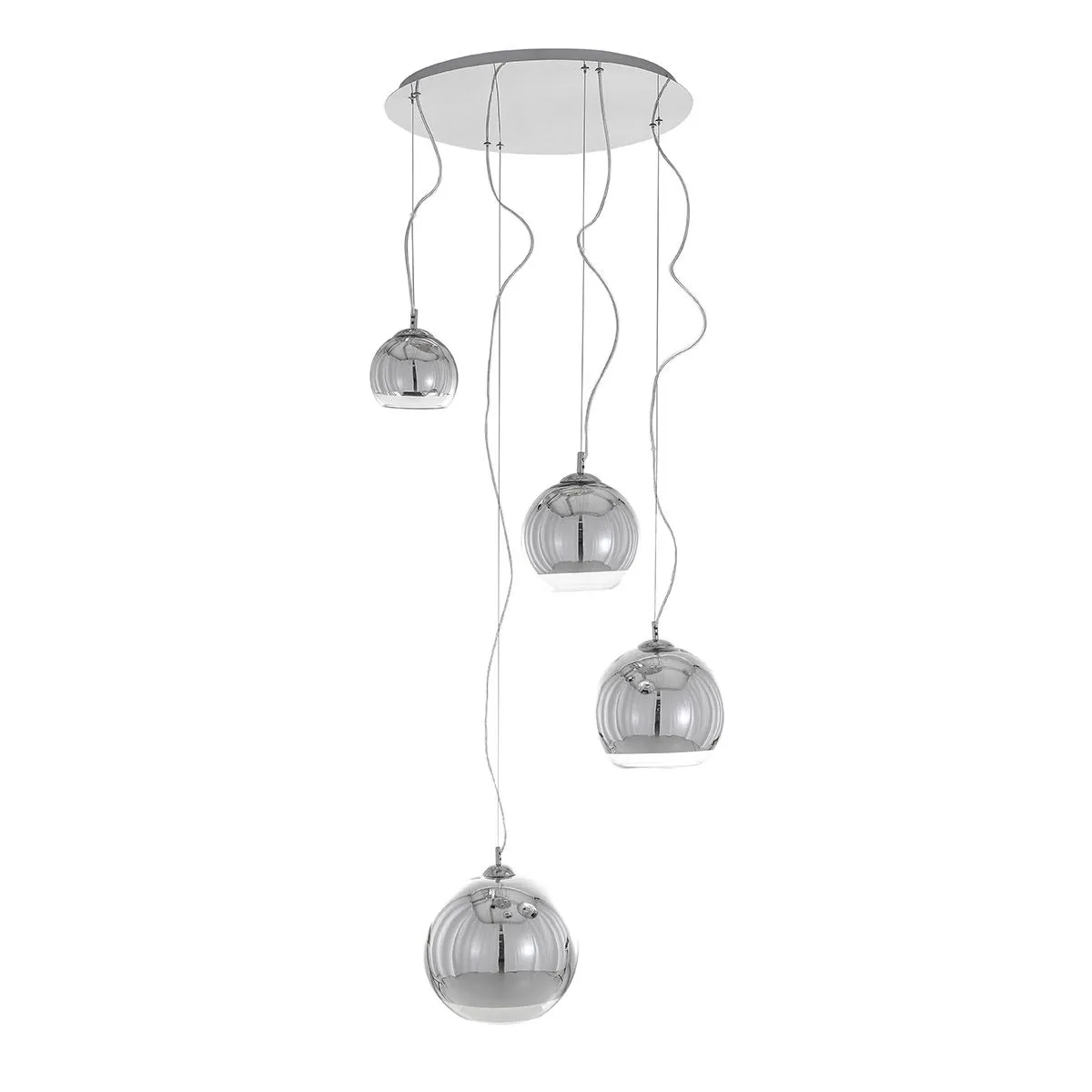 Laurent, nowoczesna lampa wisząca, chromowana, E27, MA04914C-004