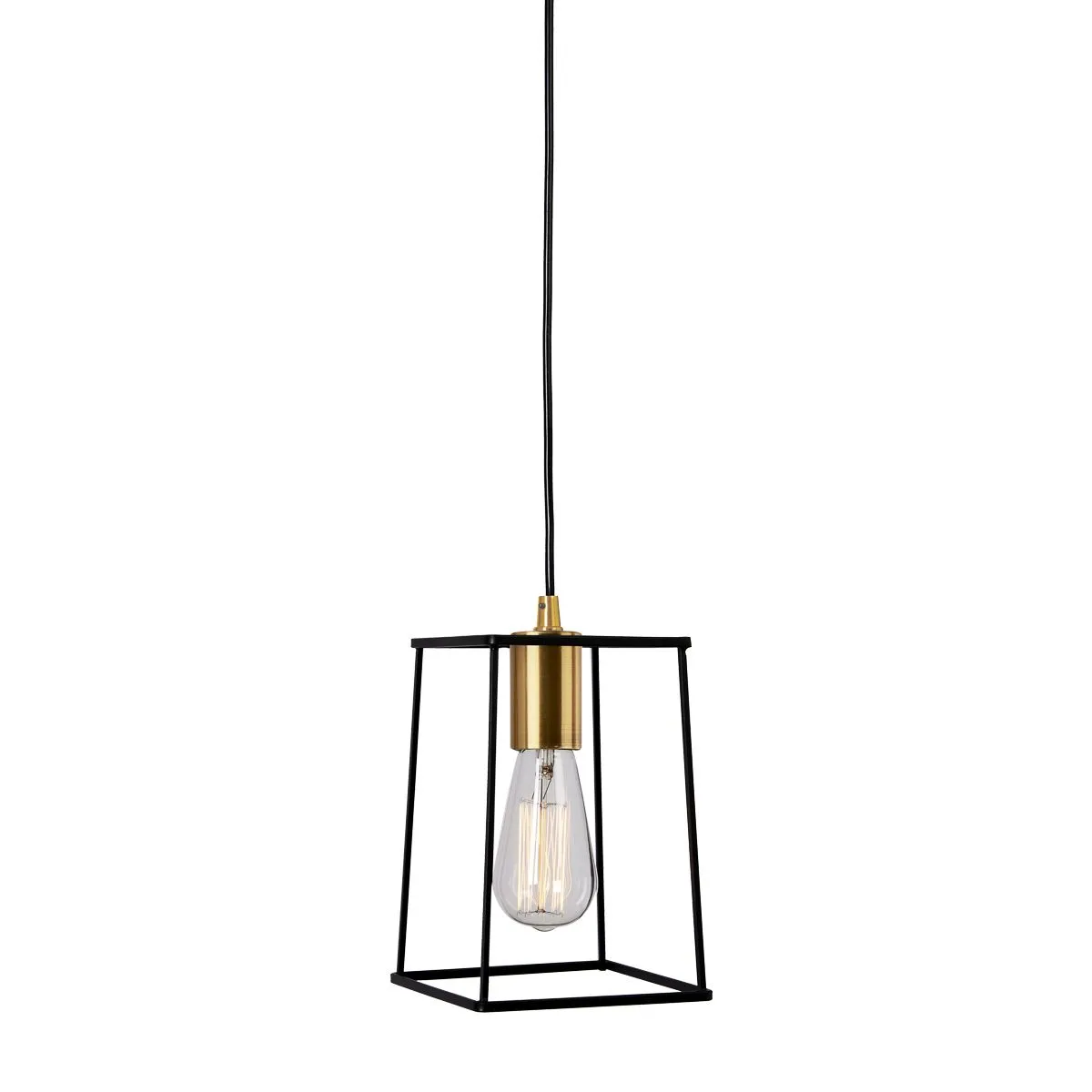 Alanis, nowoczesna lampa wisząca, czarno złota, E27, MD-BR16556-D1-B/G