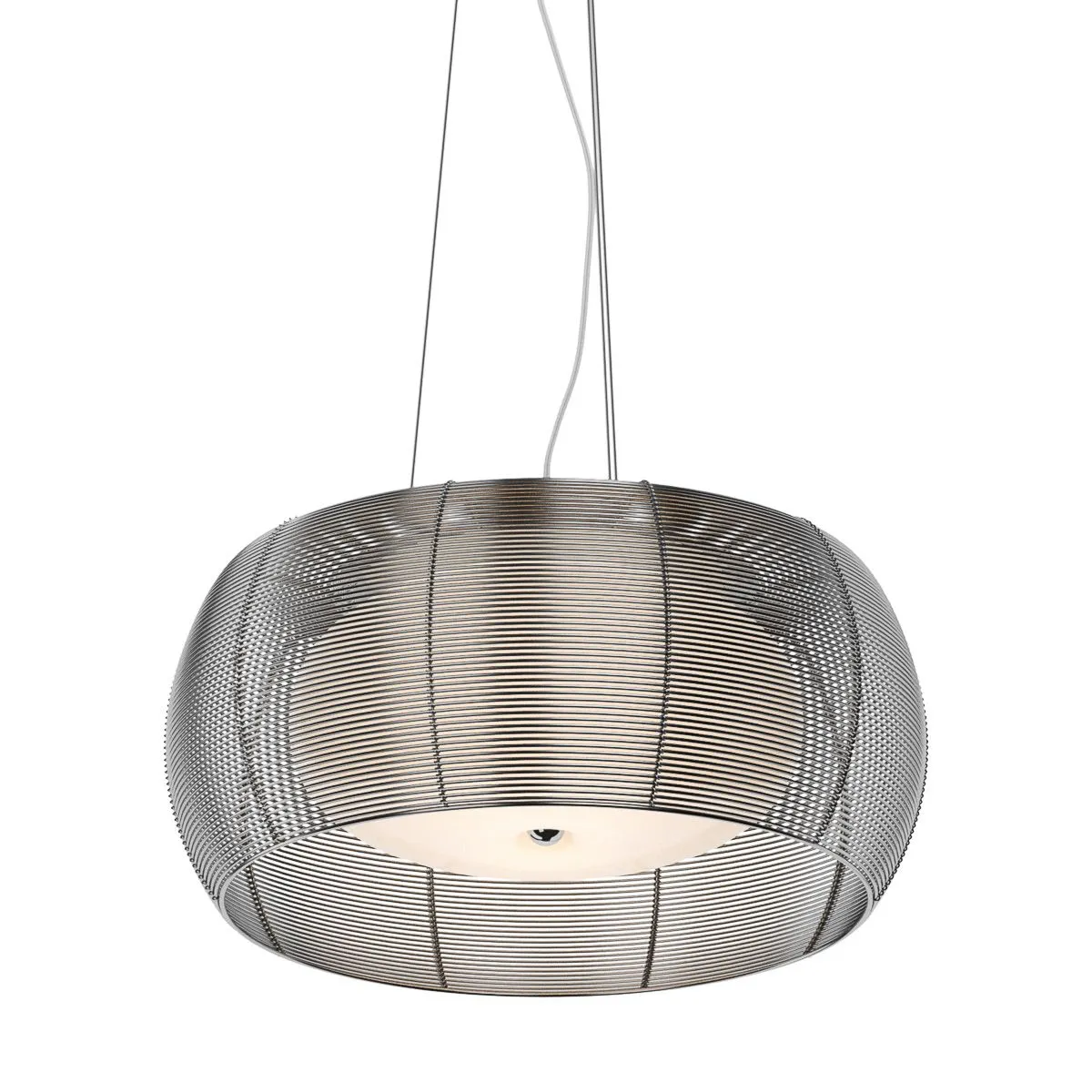 Tango, nowoczesna lampa wisząca, srebrna, E27, MD1104-2/SILVER