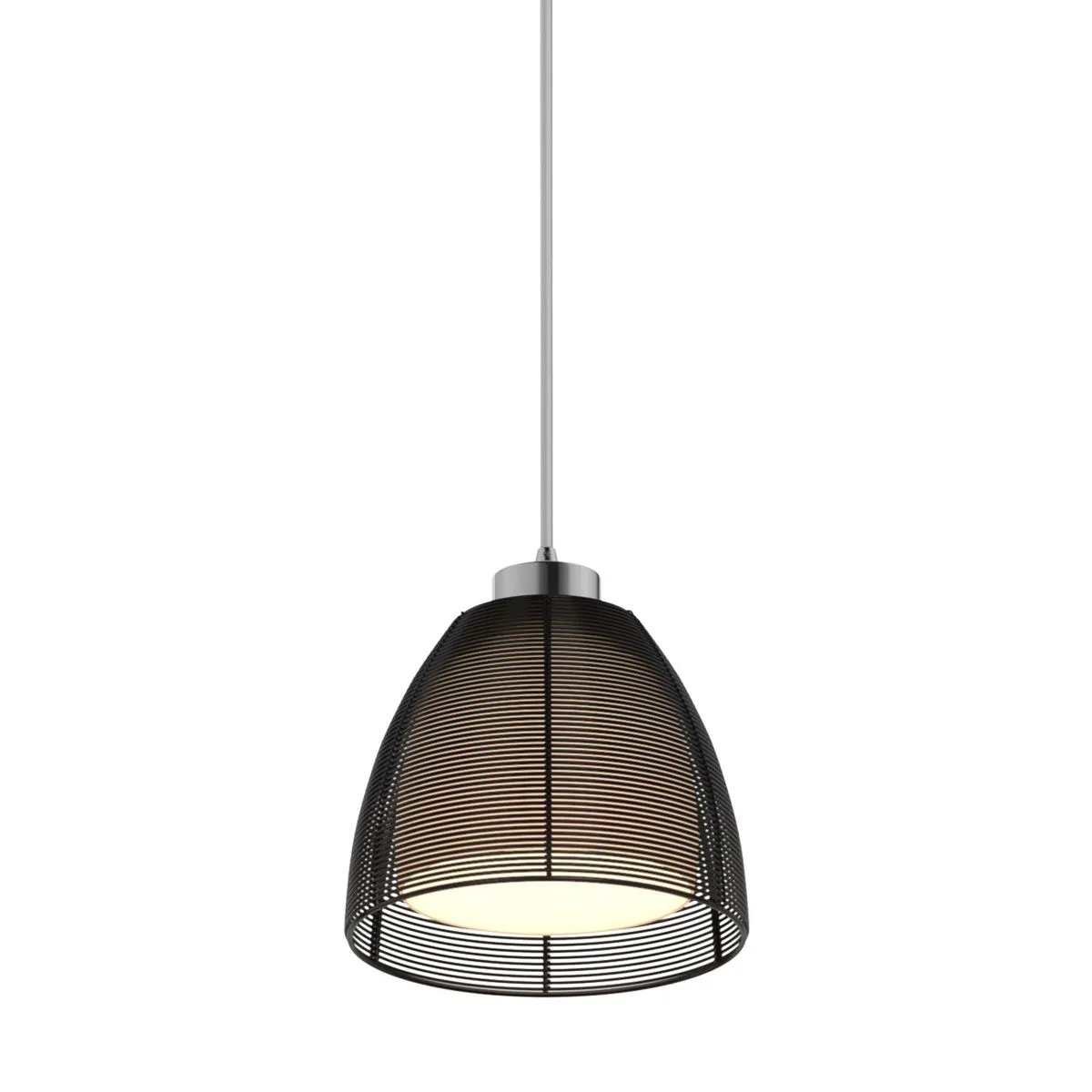 Pico, nowoczesna lampa wisząca, czarna, E27, MD9023-1S/BLACK