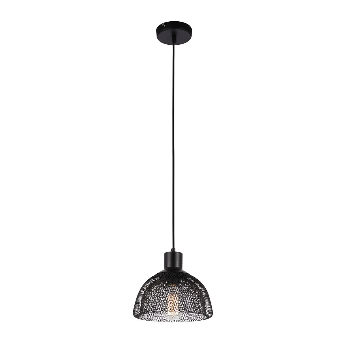 Julienne, retro lampa wisząca, czarna, E27, MDM-2546/1M