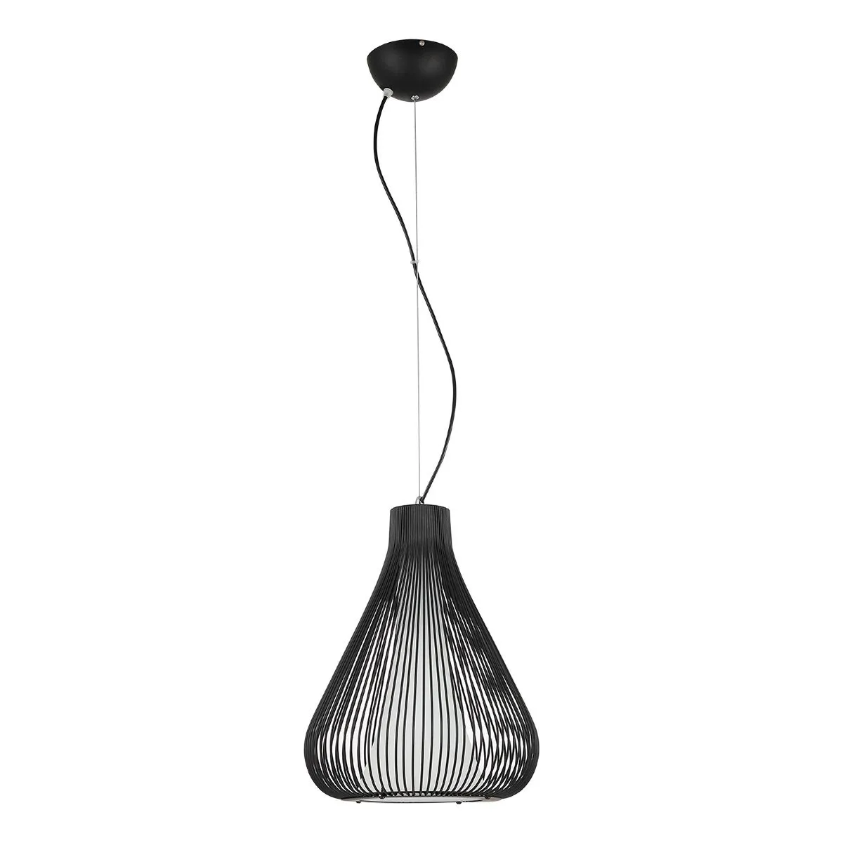 Inksis, retro lampa wisząca, czarna, E27, MDM2245-1