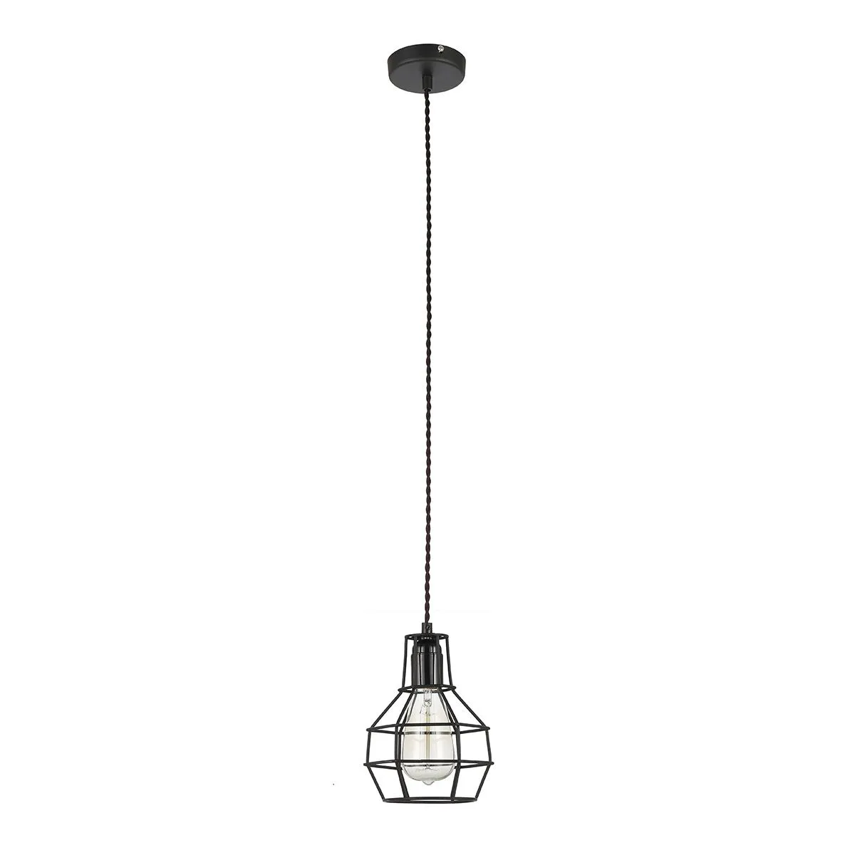 Constantin, retro lampa wisząca, czarna, E27, MDM2272-1