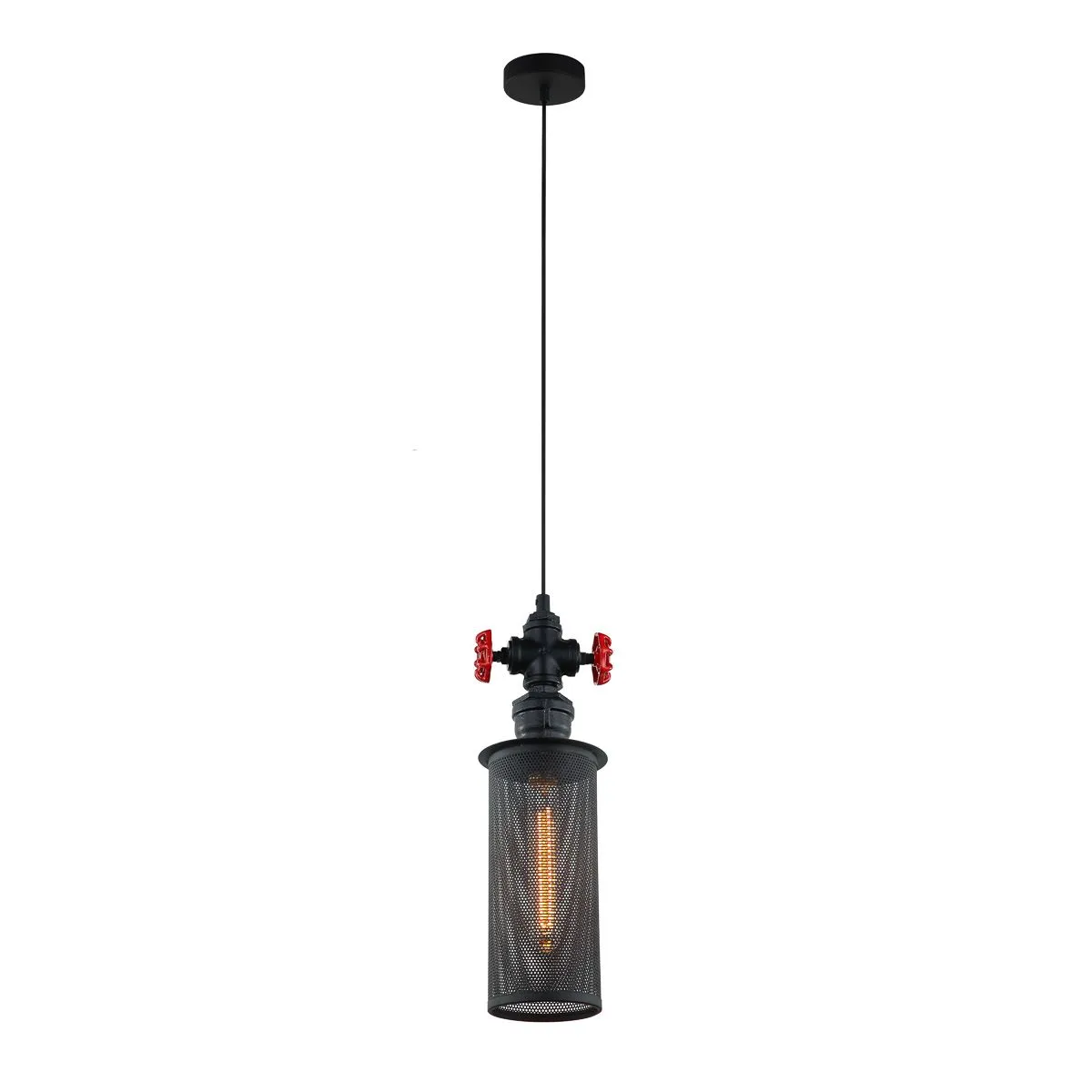 Clubbo, loftowa lampa wisząca, czarna, E27, MDM2848/1BK