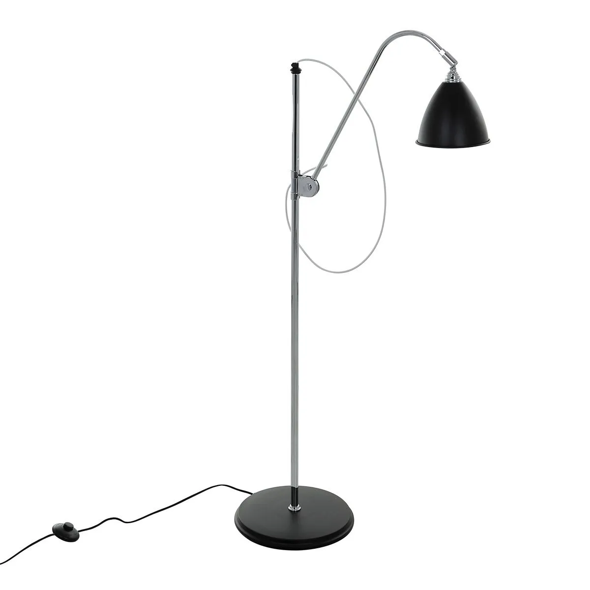 Evato, klasyczna lampa stojąca, podłogowa, czarna, E14, MLE3052/1C-BL