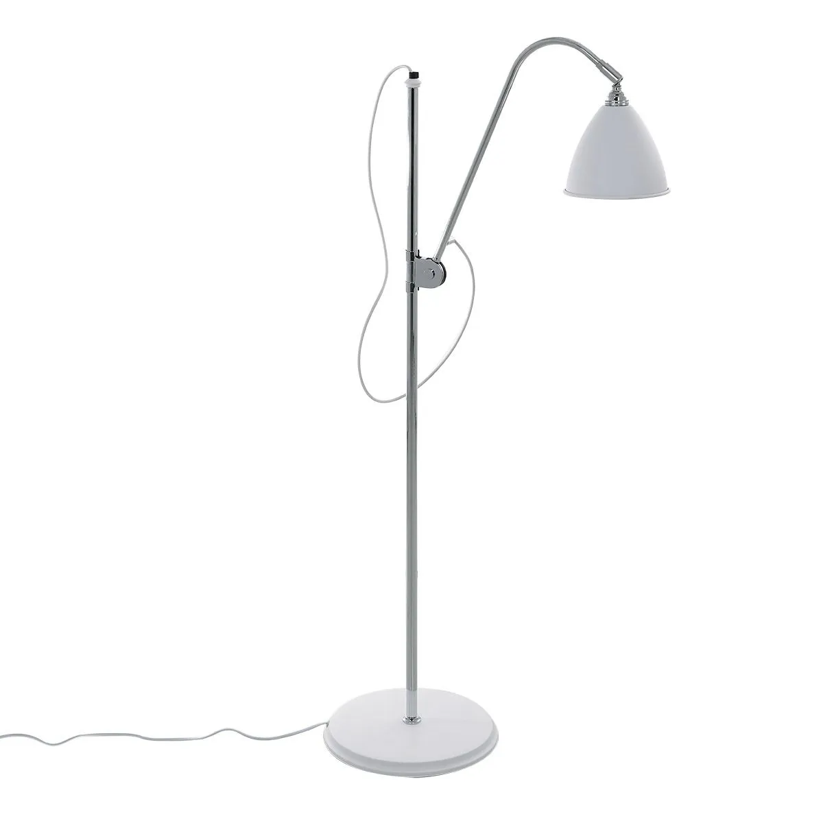 Evato, klasyczna lampa stojąca, podłogowa, biała, E14, MLE3052/1C-WH