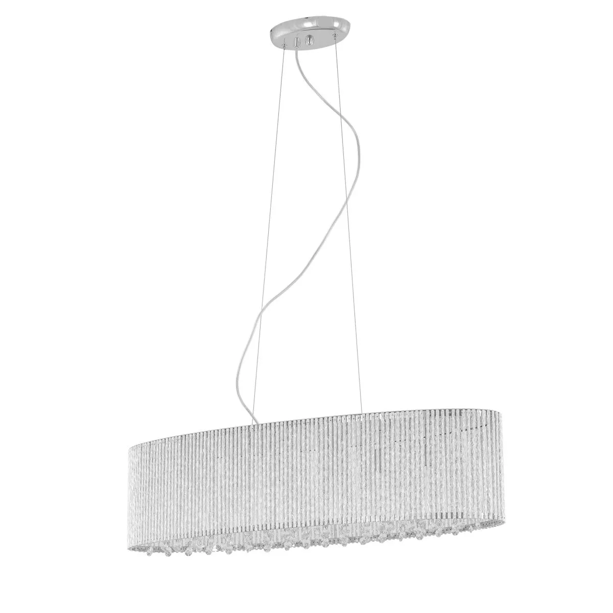 Anabella, nowoczesna lampa wisząca, srebrna, G9, P0207-06E-F4QL