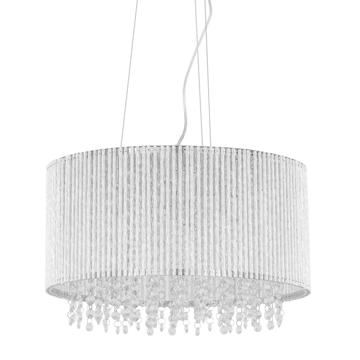 Anabella, nowoczesna lampa wisząca, srebrna, G9, P0207-07D-F4QL