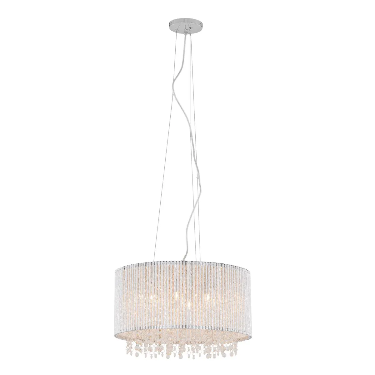 Anabella, nowoczesna lampa wisząca, srebrna, G9, P0207-07D-F4QL