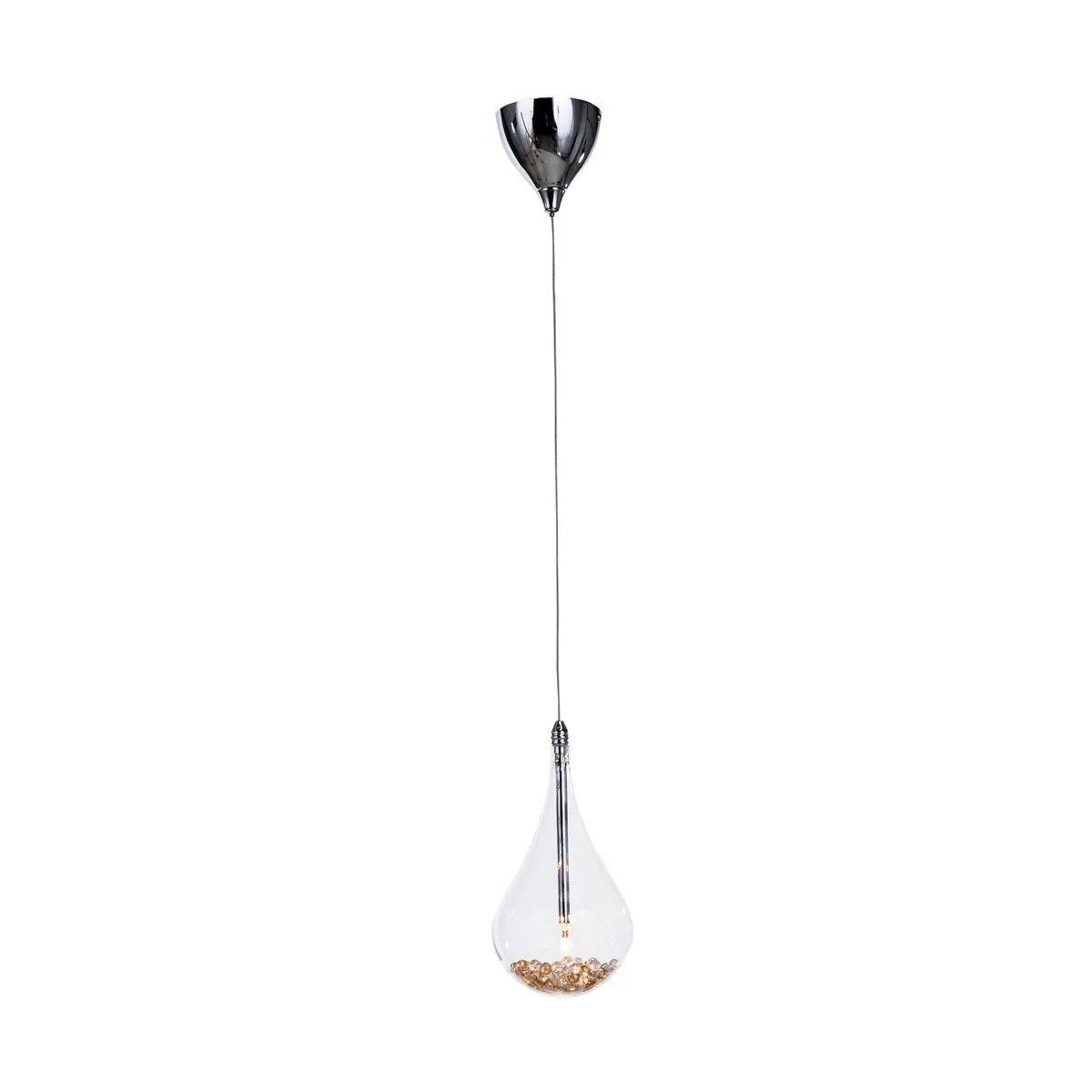 Perle, nowoczesna lampa wisząca, przezroczysta, G4, P0226-01A-F4RK