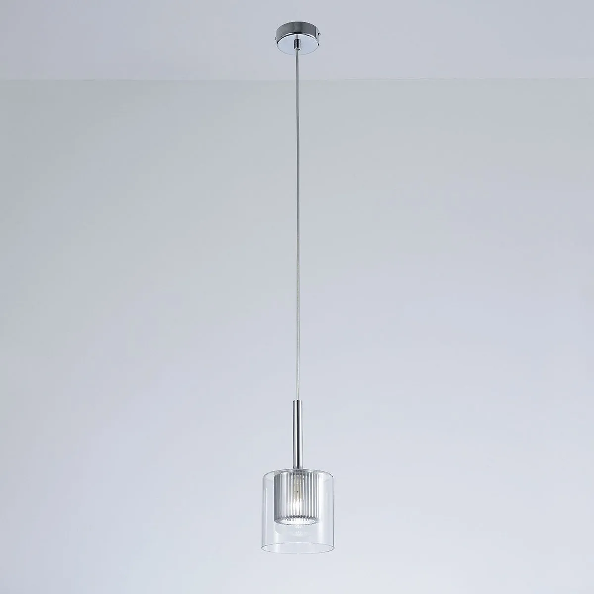 Estiva, nowoczesna lampa wisząca, chromowana, G9, P0324-01H-F4AC