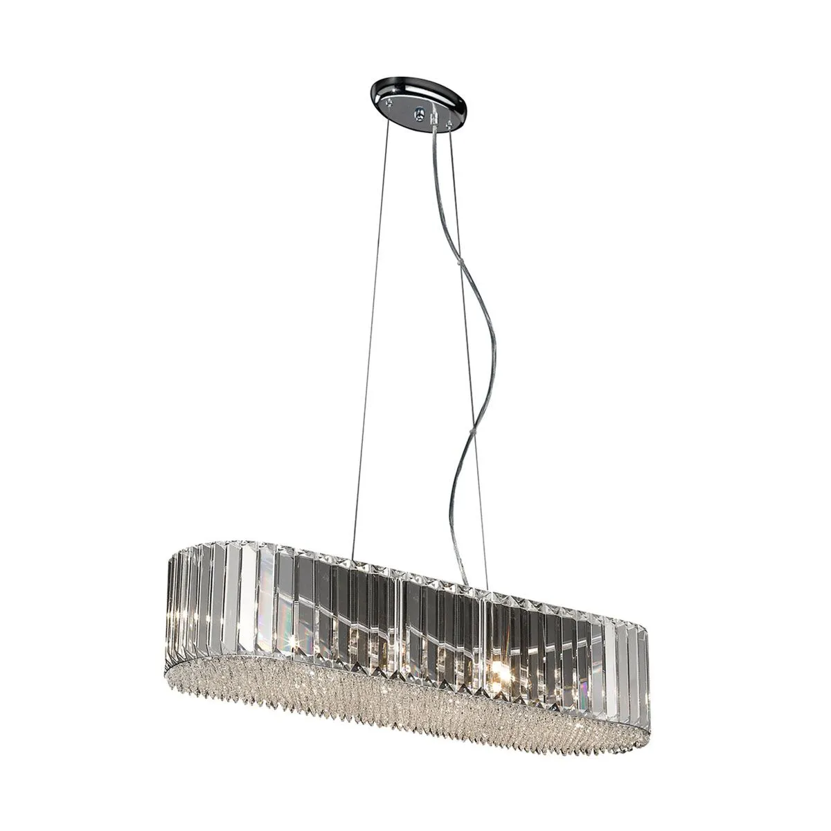 Prince, nowoczesna lampa wisząca, przezroczysta, G9, P0360-06D-F4AC