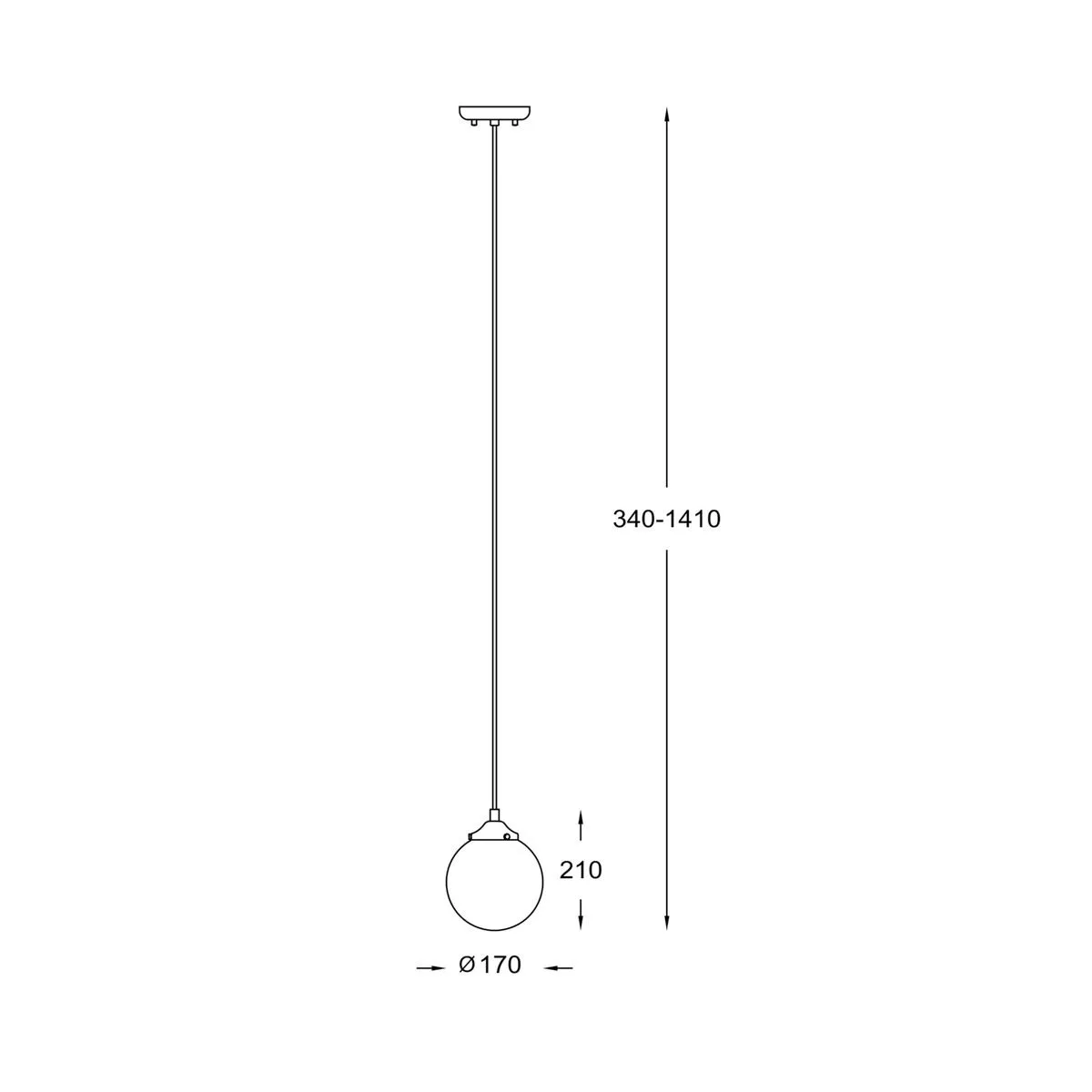 Riano, nowoczesna lampa wisząca, mleczna, E27, P0454-01D-F7AA