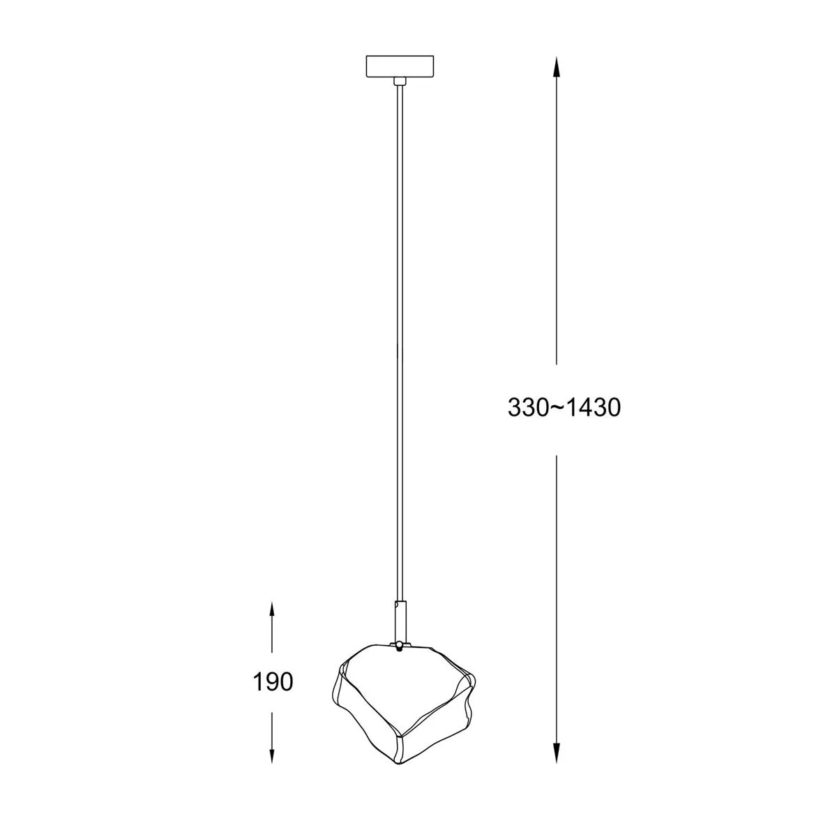 Rock, nowoczesna lampa wisząca, przezroczysta, G9, P0488-01F-F4AC