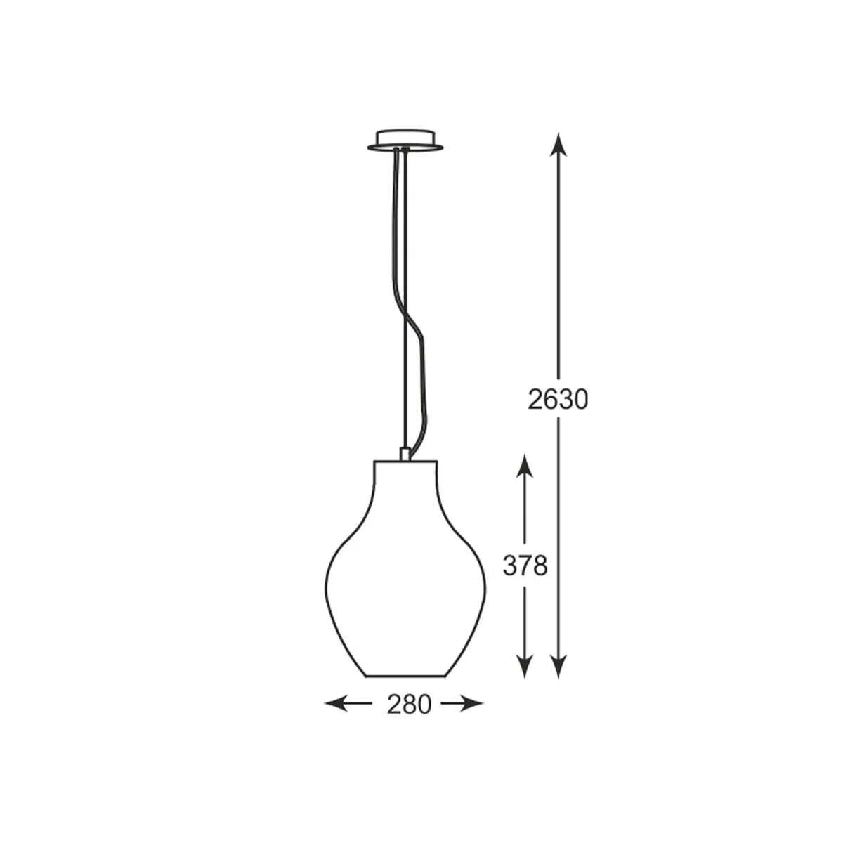 Bresso, nowoczesna lampa wisząca, srebrna, E27, P19066A-D28