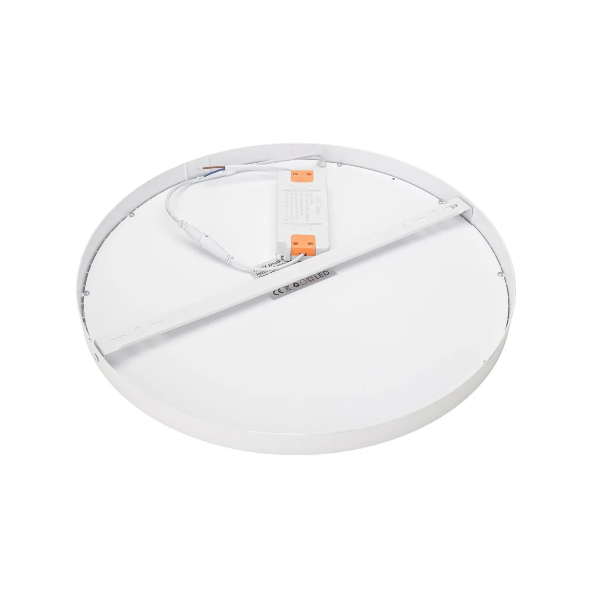 Pelaro, biały, nowoczesny, okrągły plafon sufitowy, LED, 4000K, PLF-7001-400R-WH-4K