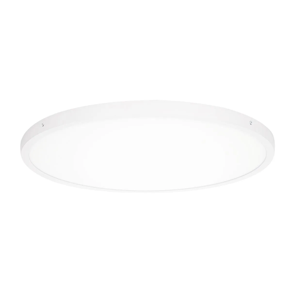 Pelaro, biały, nowoczesny, okrągły plafon sufitowy, LED, 3000K, PLF-7001-600R-WH-3K