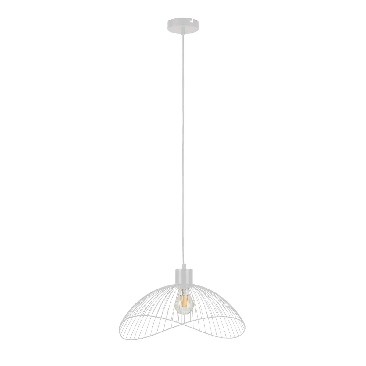 Nunez, nowoczesna lampa wisząca, czarna, E27, PND-1702-1-M-W