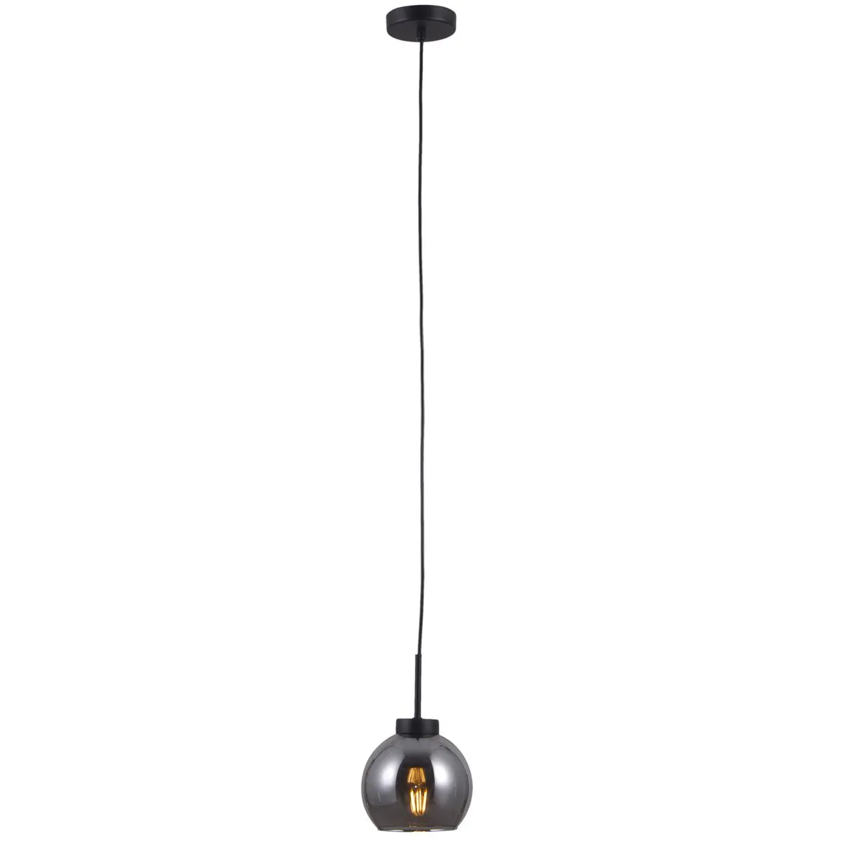 Poggi, nowoczesna lampa wisząca, czarna, E27, PND-28028-1B