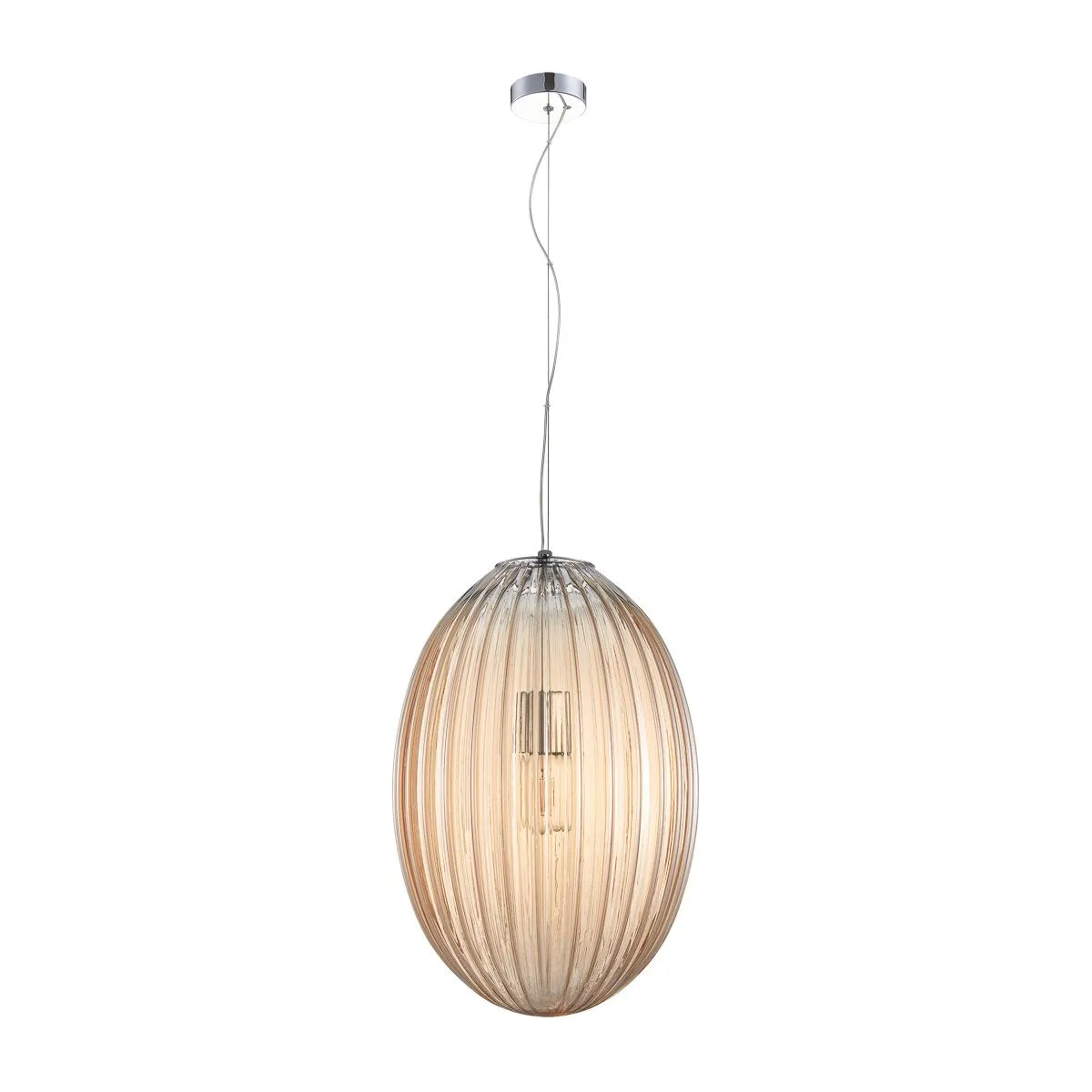 Parlo, nowoczesna lampa wisząca, chromowana, E27, PND-8112-1A-CH