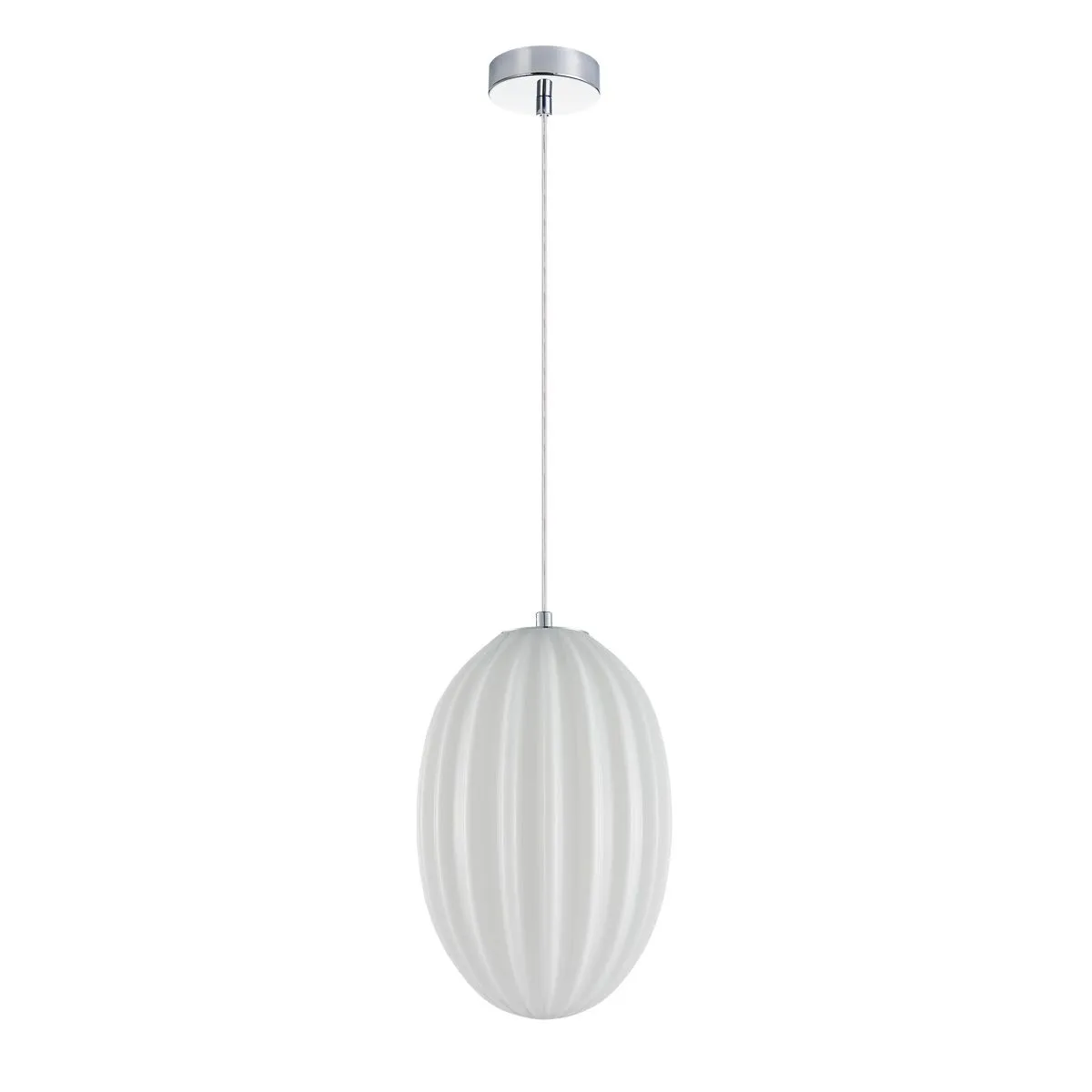 Parlo, nowoczesna lampa wisząca, chromowana, E14, PND-8112-1B-OP