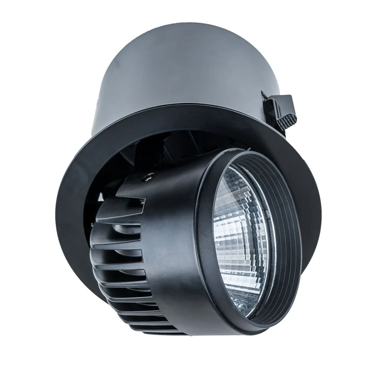Tanto, nowoczesna wpuszczana lampa sufitowa, czarna, LED, 3000K, RA-721R/BK-WW/12