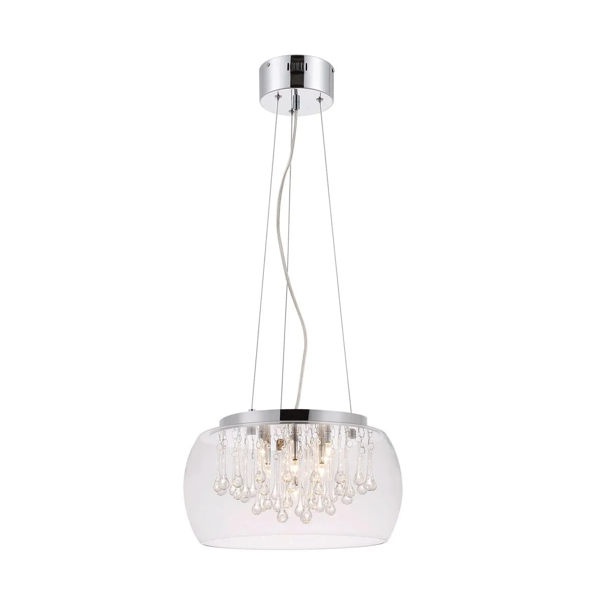 Luce, nowoczesna lampa wisząca, srebrna, G9, RLD92132-5