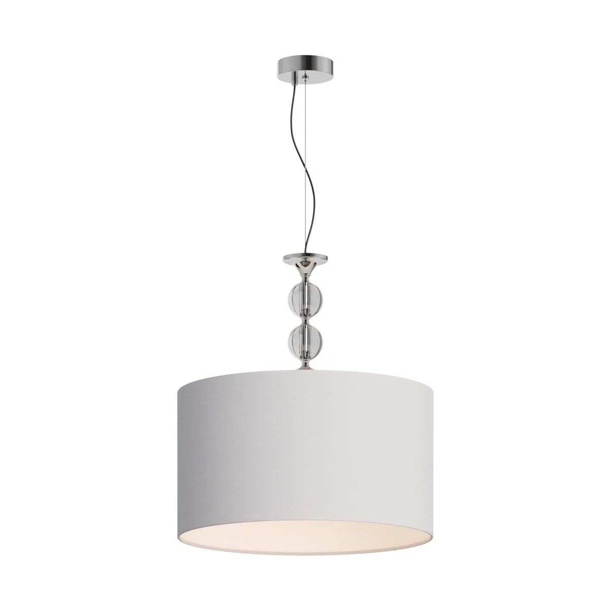 Rea, klasyczna lampa wisząca, biała, E27, RLD93163-1W