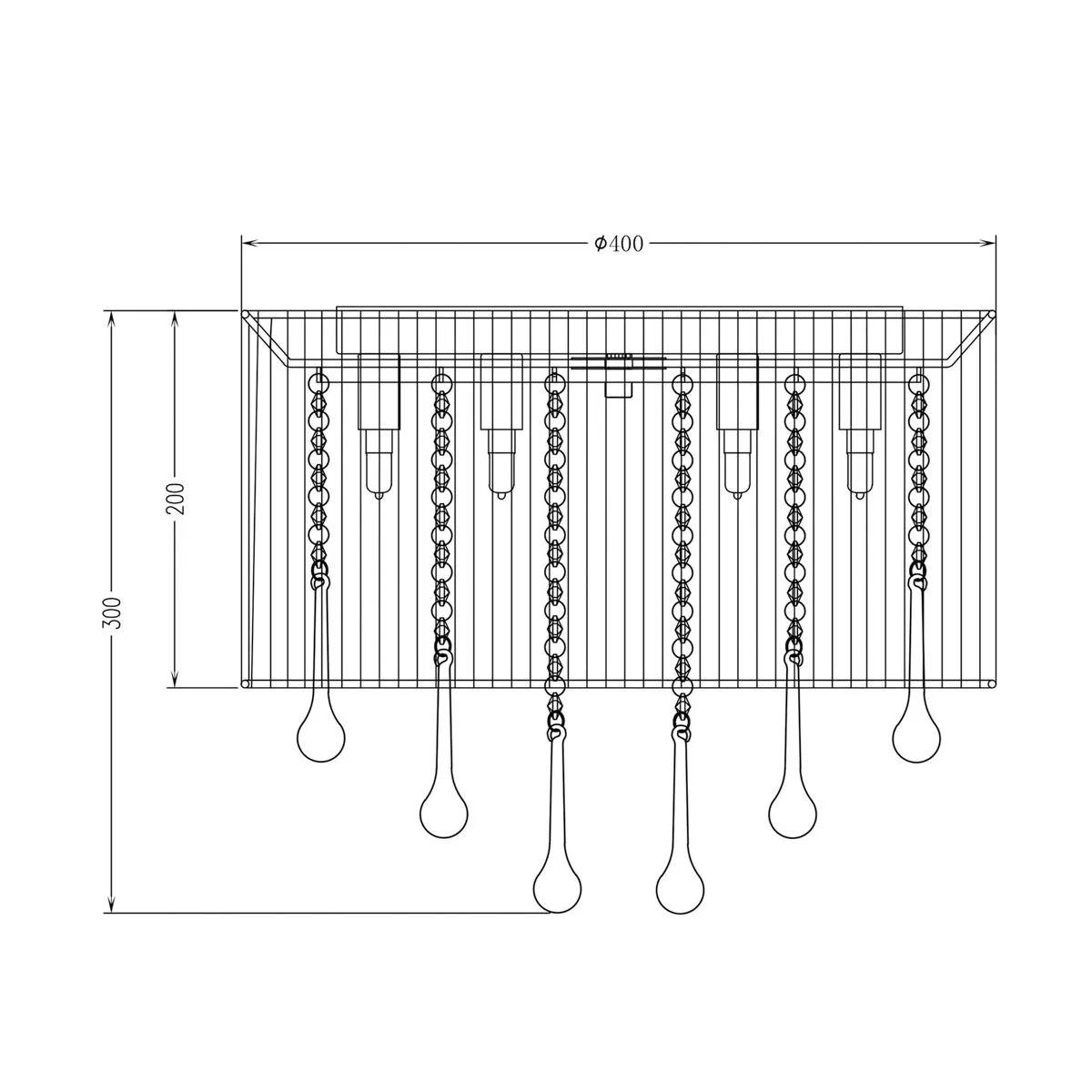 Verona, lampa natynkowa w stylu pałacowym, biała, G9, RLX92174-8A