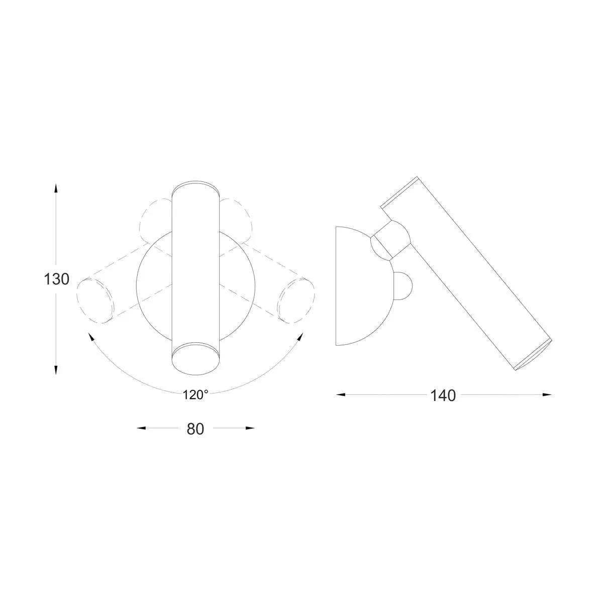 Loya, nowoczesna lampa ścienna, złota, LED, W0461-01A-F7F7