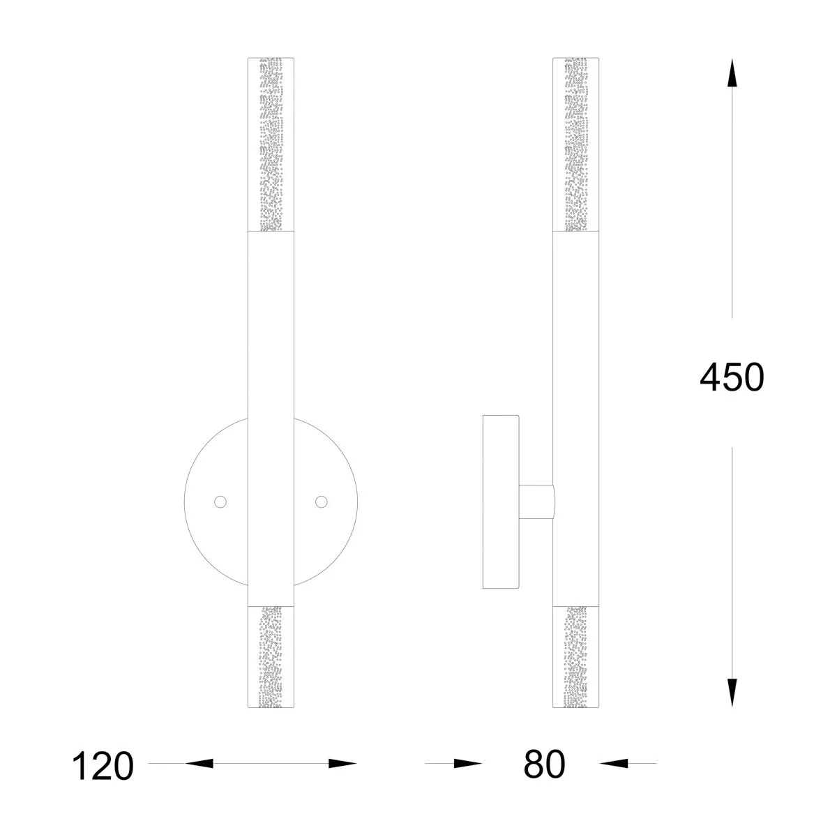 One, nowoczesna lampa wisząca, przezroczysta, LED, W0461-02E-F7F7