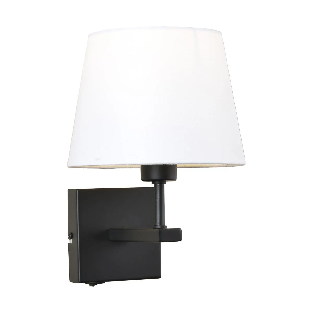 Norte, nowoczesna lampa przyłóżkowa, czarna, E27, WL-1122-1-A-BM-RO-WH