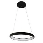 Alessia, nowoczesna lampa wisząca, czarna, LED, 3000K, 5280-840RP-BK-3