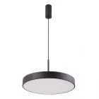 Orbital, nowoczesna, czarna lampa wisząca z białą szybką, 5361-835RP-BK-3, LED, 3000K